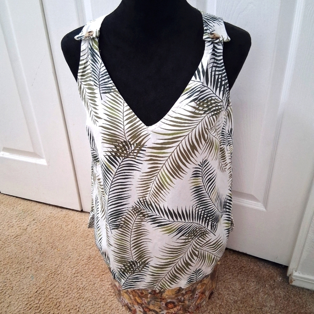 Ann Taylor Loft Linen Blend Tank